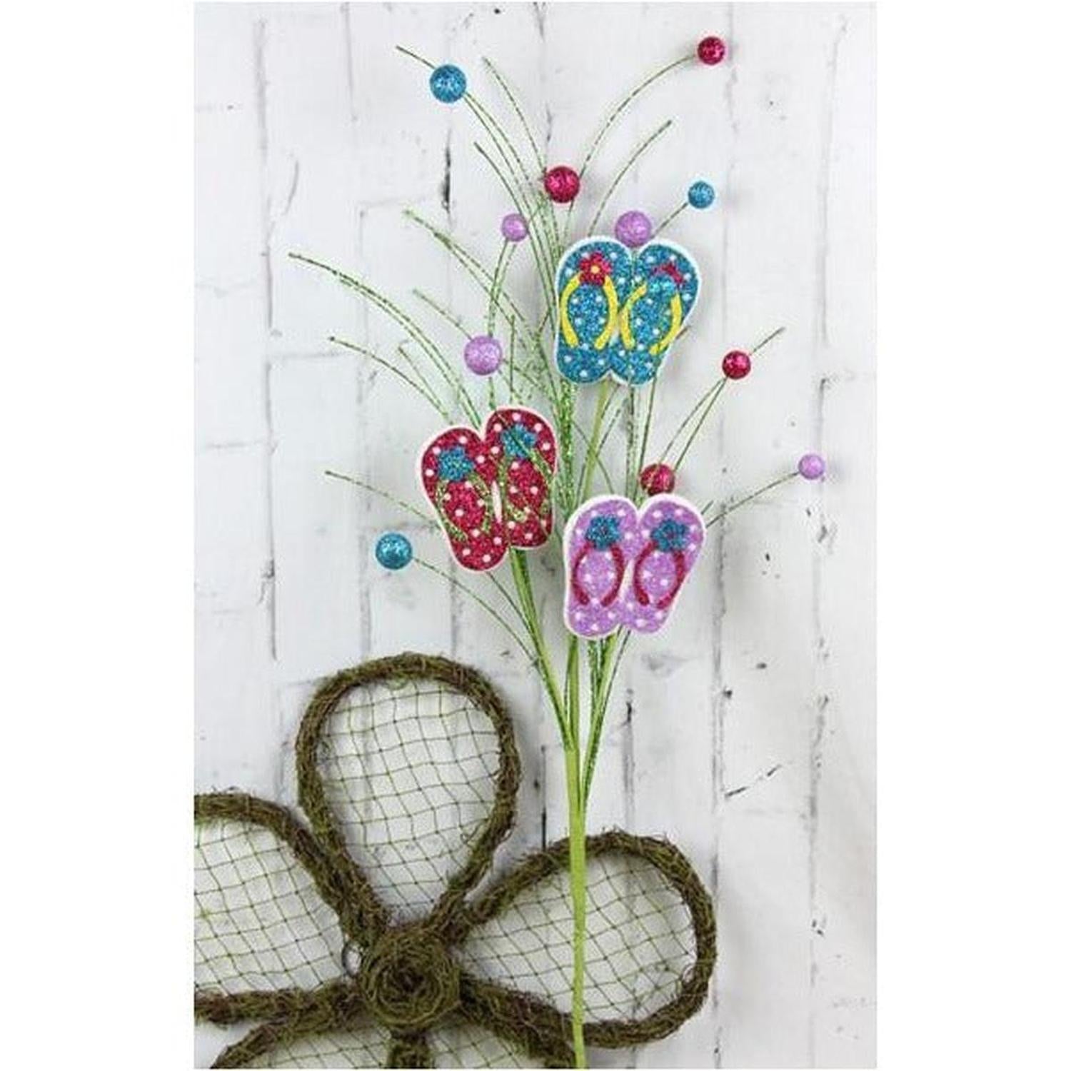 Shop For 28" Glitter Flip Flop Spray: Multi Color at Michelle's aDOORable Creations