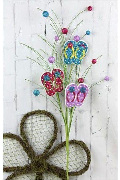 Shop For 28" Glitter Flip Flop Spray: Multi Color at Michelle's aDOORable Creations