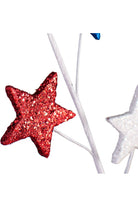 28" Glitter Star Spray: RWB - Michelle's aDOORable Creations - Sprays and Picks