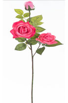29" Artificial Pink Real Touch Rose Spray (Pack of 3) - Michelle's aDOORable Creations - Sprays and Picks