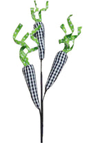 Shop For 29" Checker Carrot Spray: Black/White at Michelle's aDOORable Creations