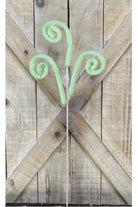 29" Gingham Curly Spray: Green - Michelle's aDOORable Creations - Sprays and Picks