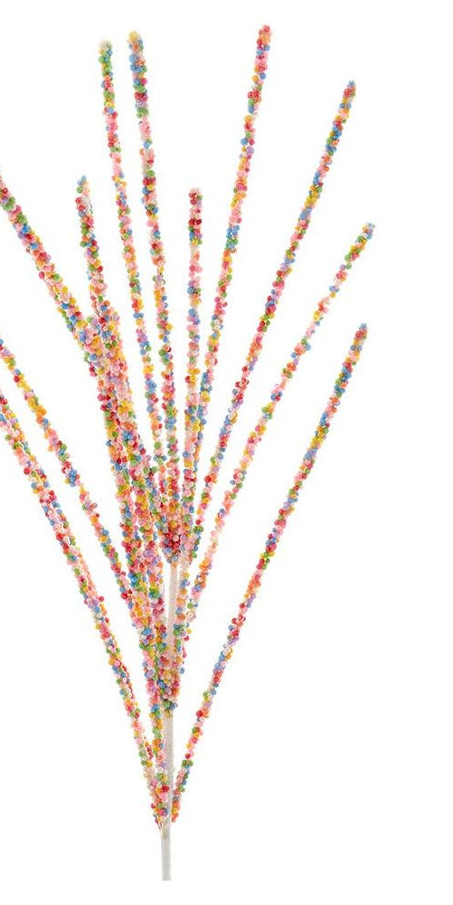 29" Multicolor Miniature Bead Spray - Michelle's aDOORable Creations - Sprays and Picks