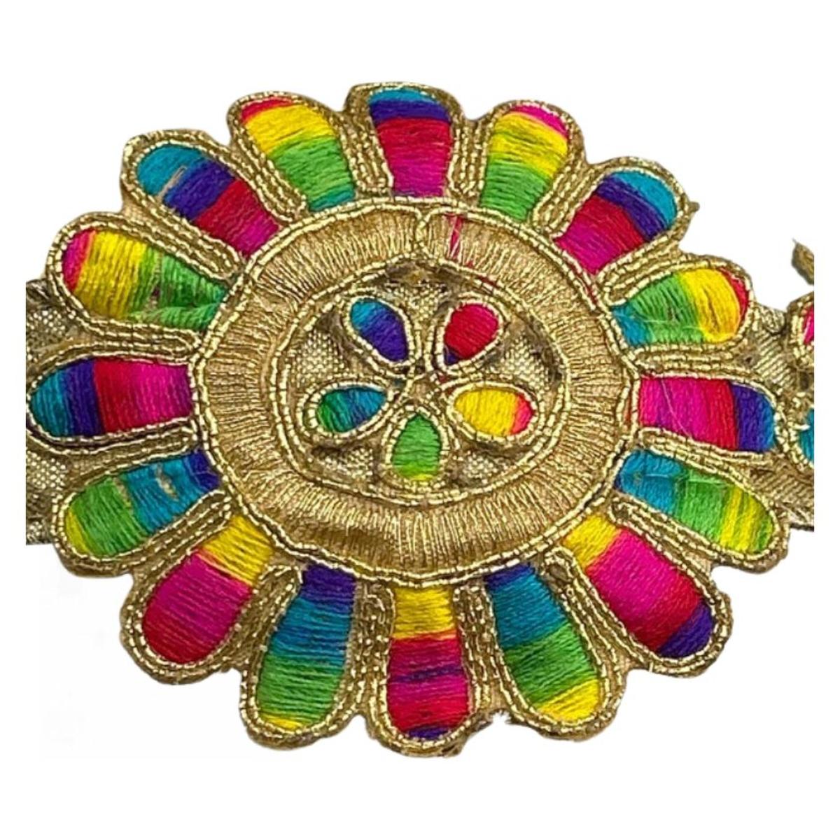 Shop For 3" Disco Daisies Ribbon: Multi (10 Yards) at Michelle's aDOORable Creations