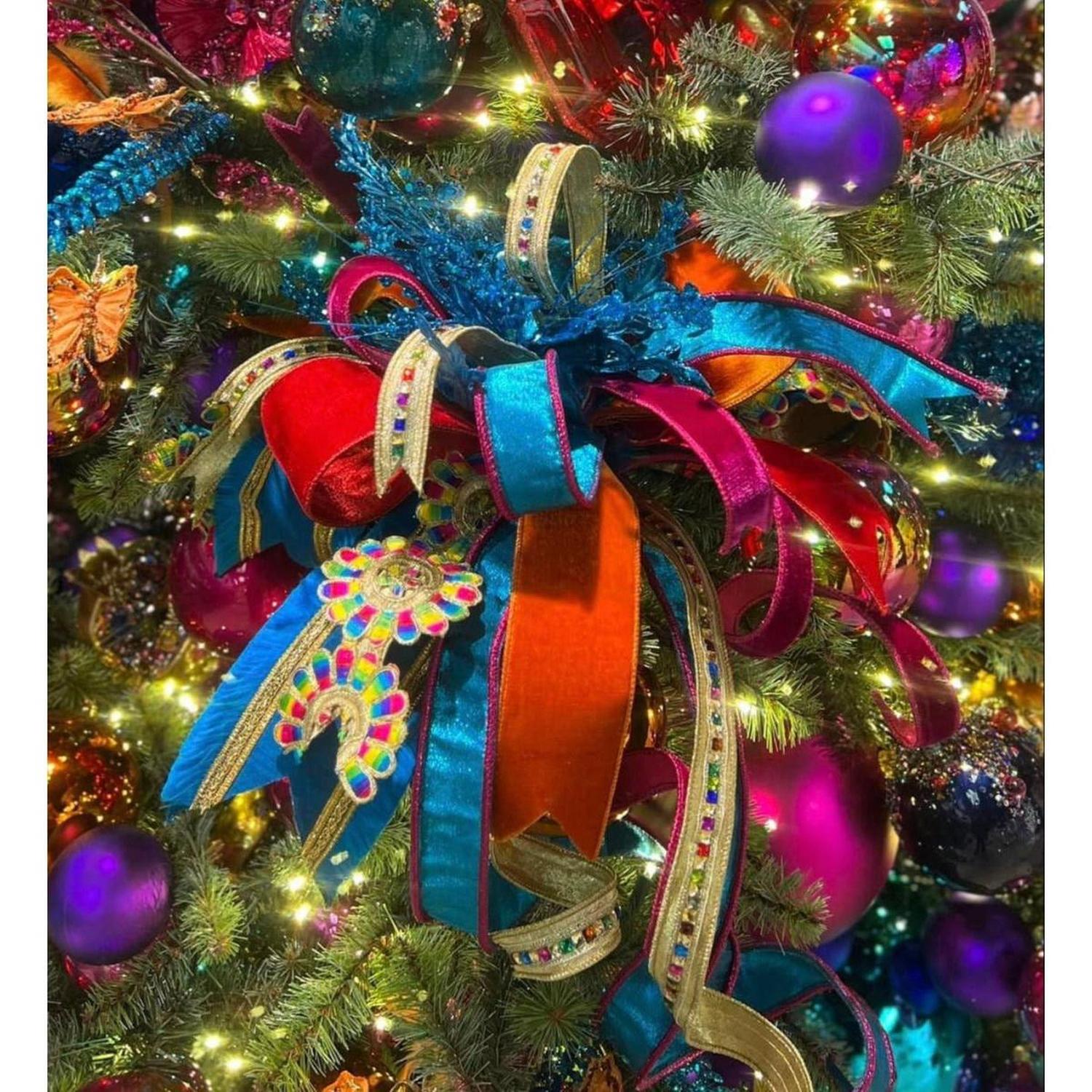 Shop For 3" Disco Daisies Ribbon: Multi (10 Yards) at Michelle's aDOORable Creations