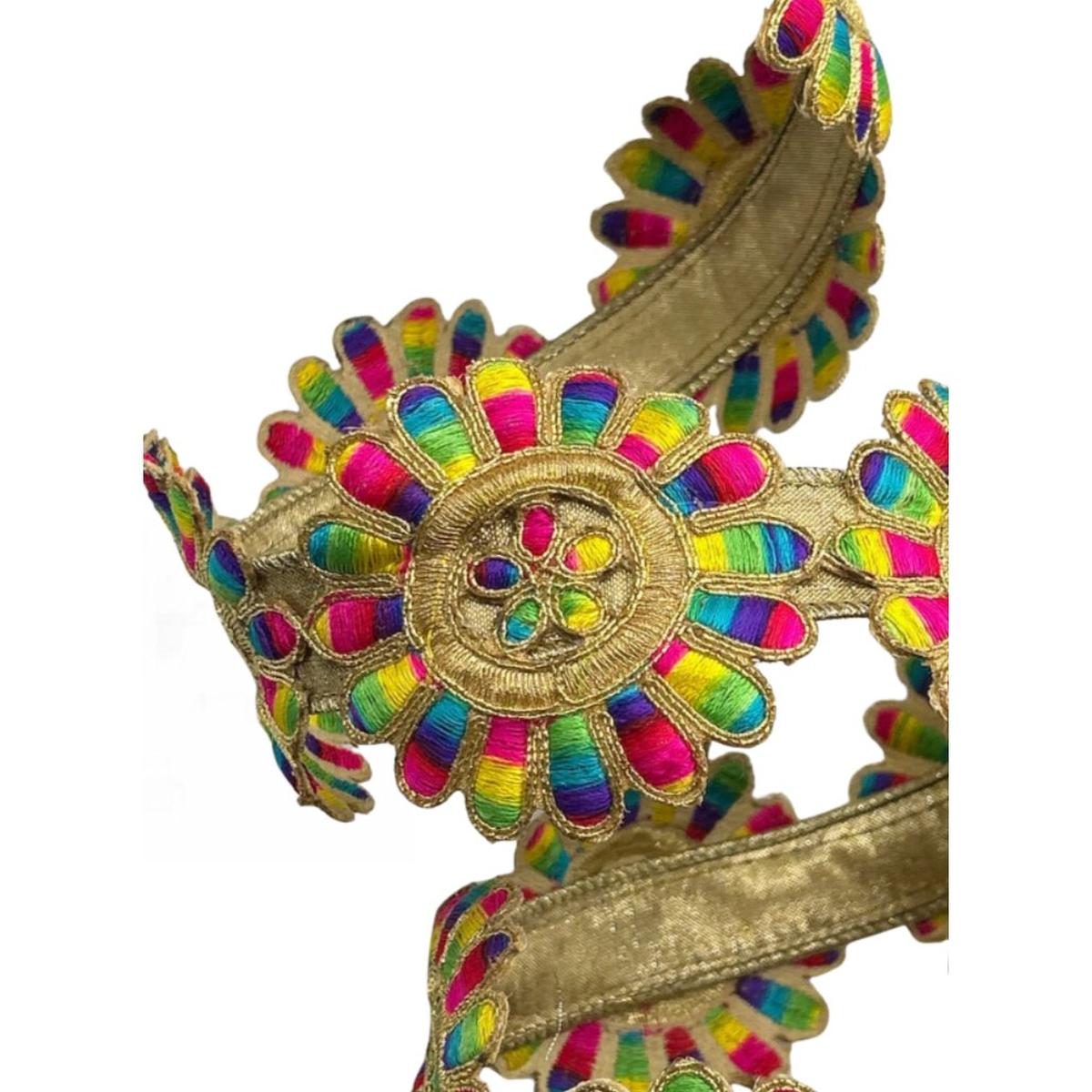 Shop For 3" Disco Daisies Ribbon: Multi (10 Yards) at Michelle's aDOORable Creations