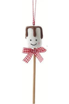 Shop For 3" Marshmallow Pops With Plaid Bow Ornaments T3452 -2