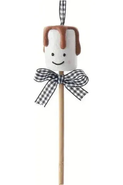 Shop For 3" Marshmallow Pops With Plaid Bow Ornaments at Michelle's aDOORable Creations