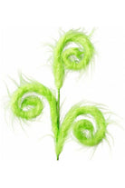 30" Furry Spiral Curly Spray: Green - Michelle's aDOORable Creations - Sprays and Picks