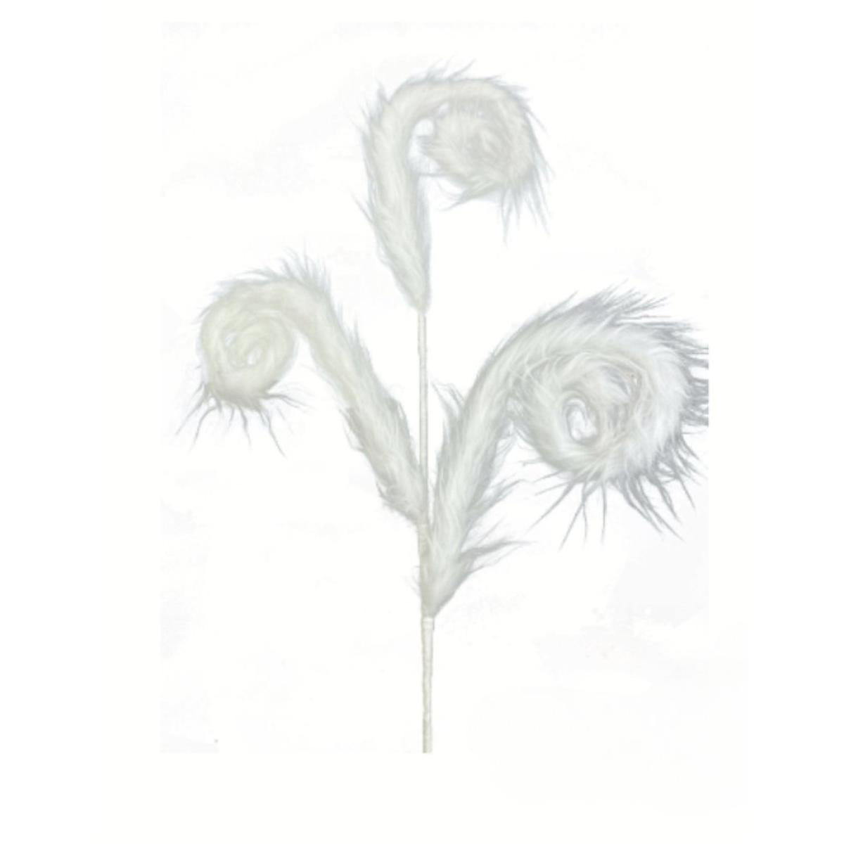 Shop For 30" Furry Spiral Curly Spray: White at Michelle's aDOORable Creations