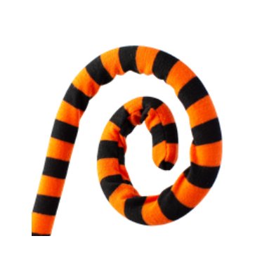 Shop For 30" Ice Fabric Stripe Spiral Spray: Orange & Black at Michelle's aDOORable Creations