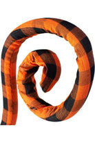 Shop For 30" Knit Fabric Plaid Spiral Curly Spray: Orange & Black at Michelle's aDOORable Creations