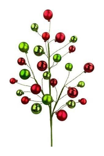 Shop For 30" Ornament Ball Pick: Red & Green at Michelle's aDOORable Creations