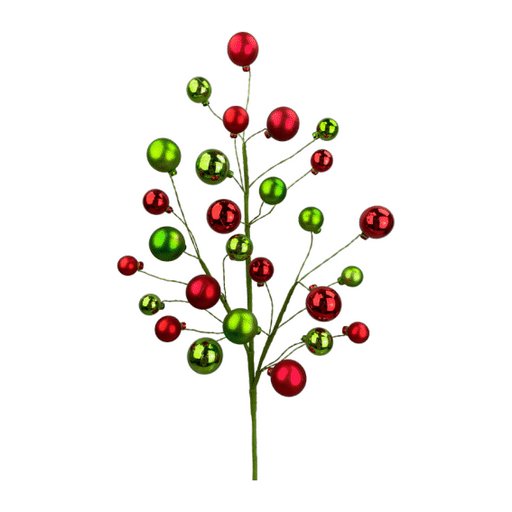 Shop For 30" Ornament Ball Pick: Red & Green at Michelle's aDOORable Creations