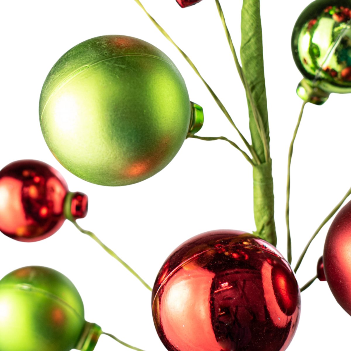 Shop For 30" Ornament Ball Pick: Red & Green at Michelle's aDOORable Creations