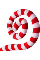 30" Peppermint Fabric Spiral Spray: Red & White - Michelle's aDOORable Creations - Sprays and Picks