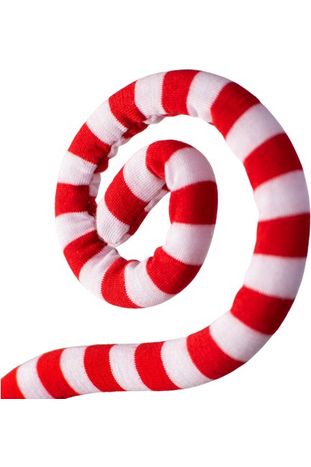 Shop For 30" Peppermint Fabric Spiral Spray: Red & White at Michelle's aDOORable Creations