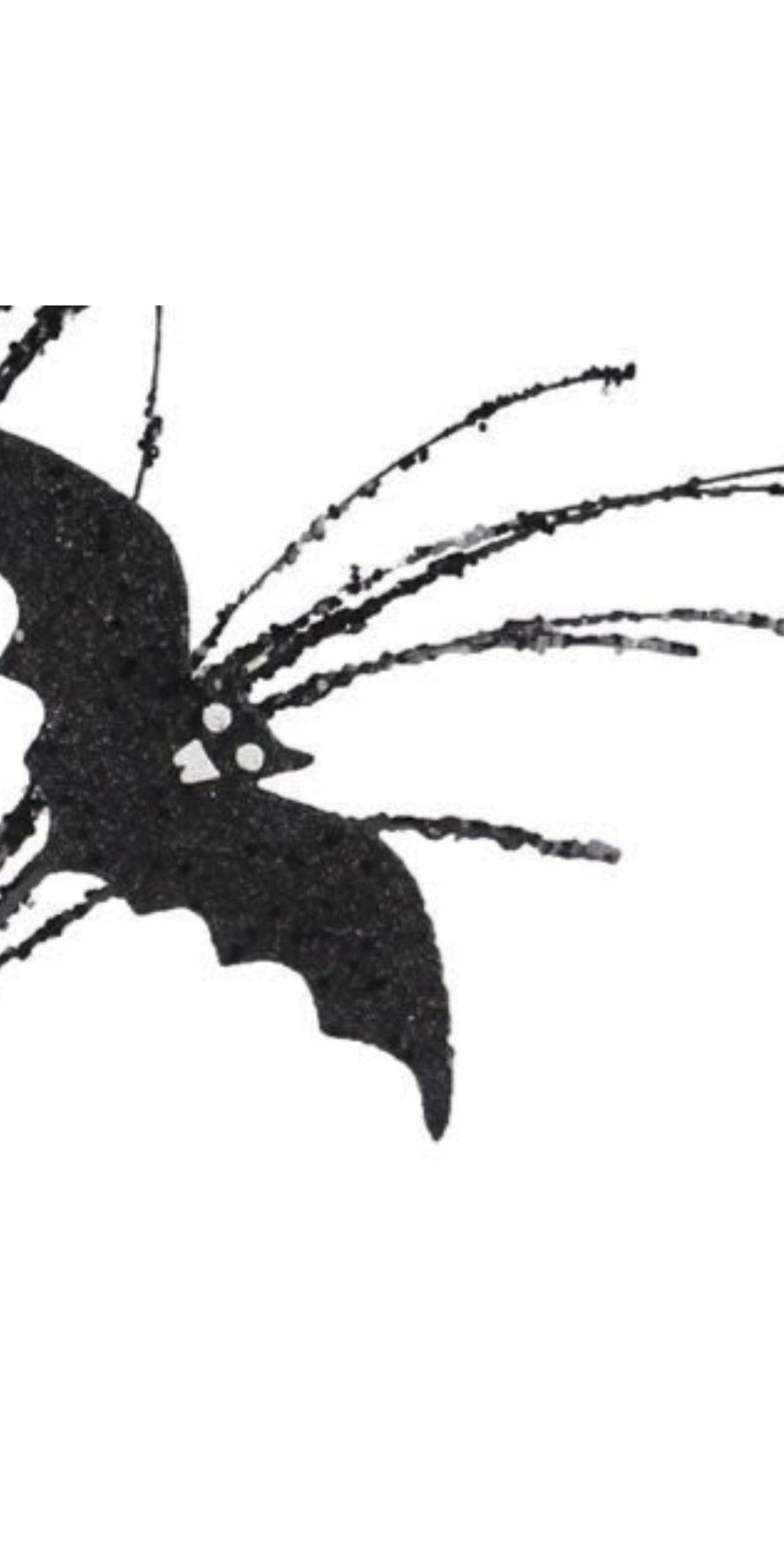 31" Glitter Bat Spray: Black & White - Michelle's aDOORable Creations - Sprays and Picks