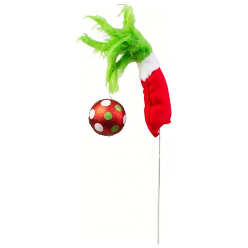 Shop For 33" Furry Green Monster Hand Ornament at Michelle's aDOORable Creations