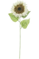 33" Sunflower Stem: Ivory - Michelle's aDOORable Creations - Sprays and Picks