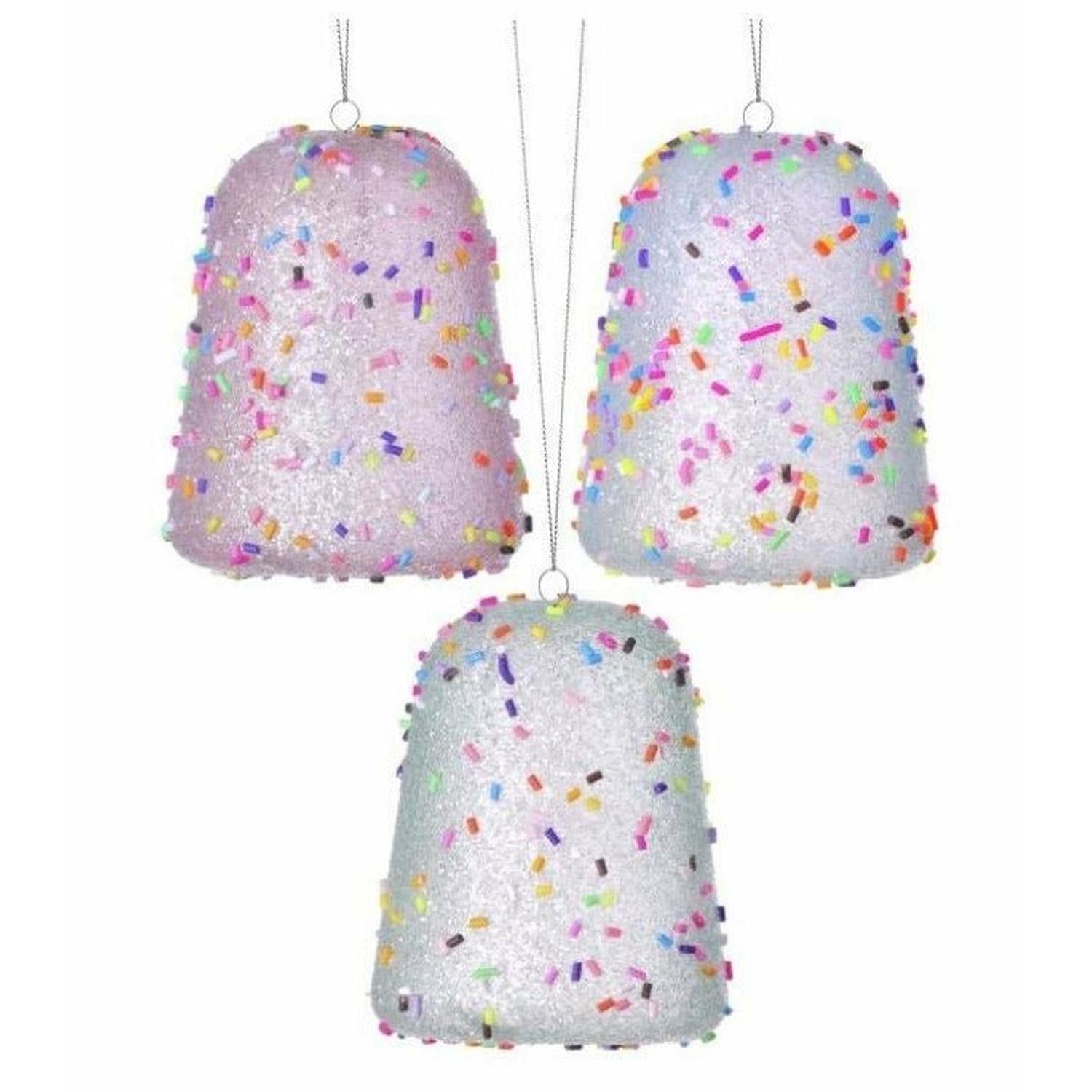 3.5" Candy Sprinkles Gumdrop Ornaments (Asst 3)