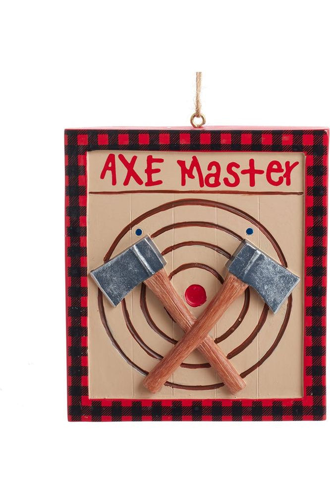 Shop For 3.5" Lodge "Axe Master" Sign Ornament D4300