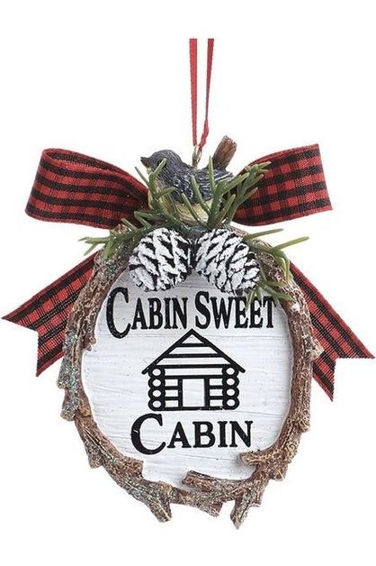 Shop For 3.5" Lodge Plaque With Sayings Ornaments D4232