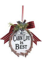 Shop For 3.5" Lodge Plaque With Sayings Ornaments D4232