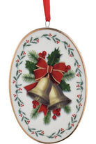 Shop For 3.5" Porcelain Holiday Formal Oval Ornament J7499