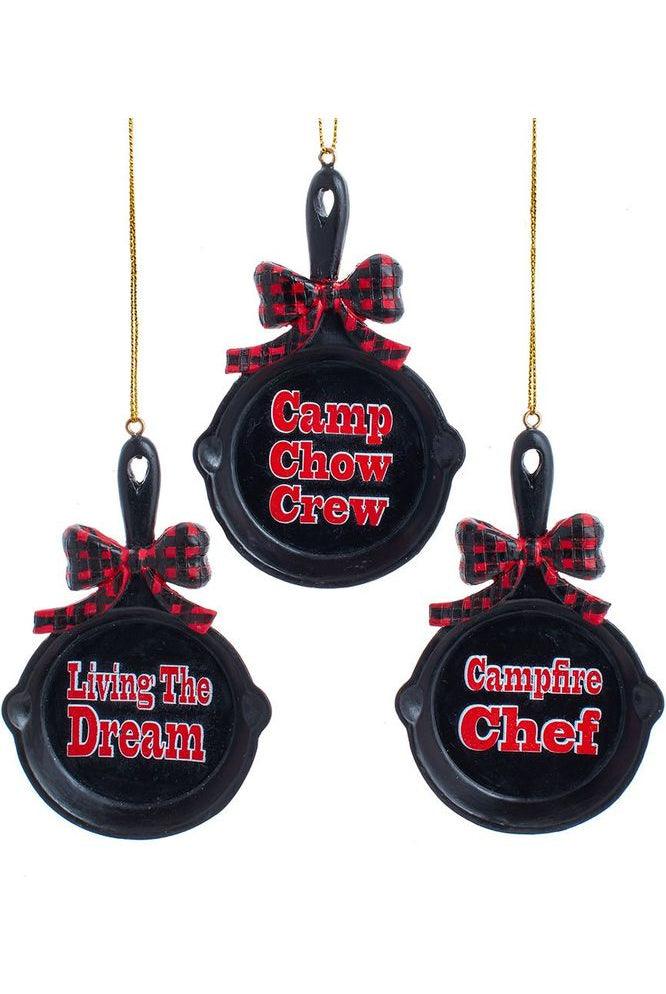 Shop For 4" Camping Pan With Saying Ornament D4256