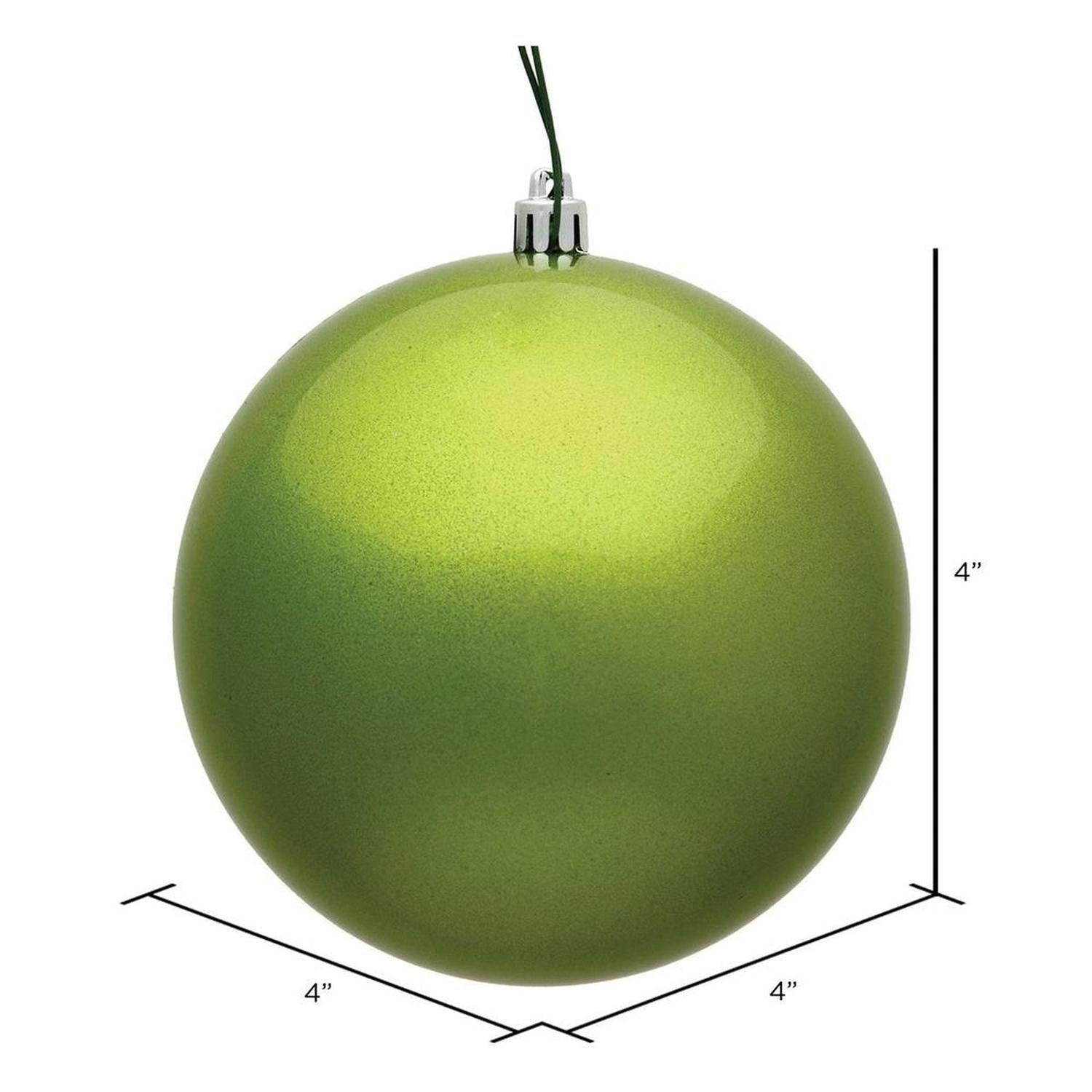 Shop For 4" Candy Lime Green Ball Christmas Tree Ornament (6 pack) at Michelle's aDOORable Creations