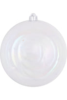4" Clear Iridescent Ball Ornament (Set of 6) - Michelle's aDOORable Creations - Holiday Ornaments