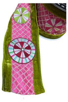 4" EXCLUSIVE Sweet Candy Ribbon: Lime Green/Pink (5 Yards) - Michelle's aDOORable Creations - Wired Edge Ribbon