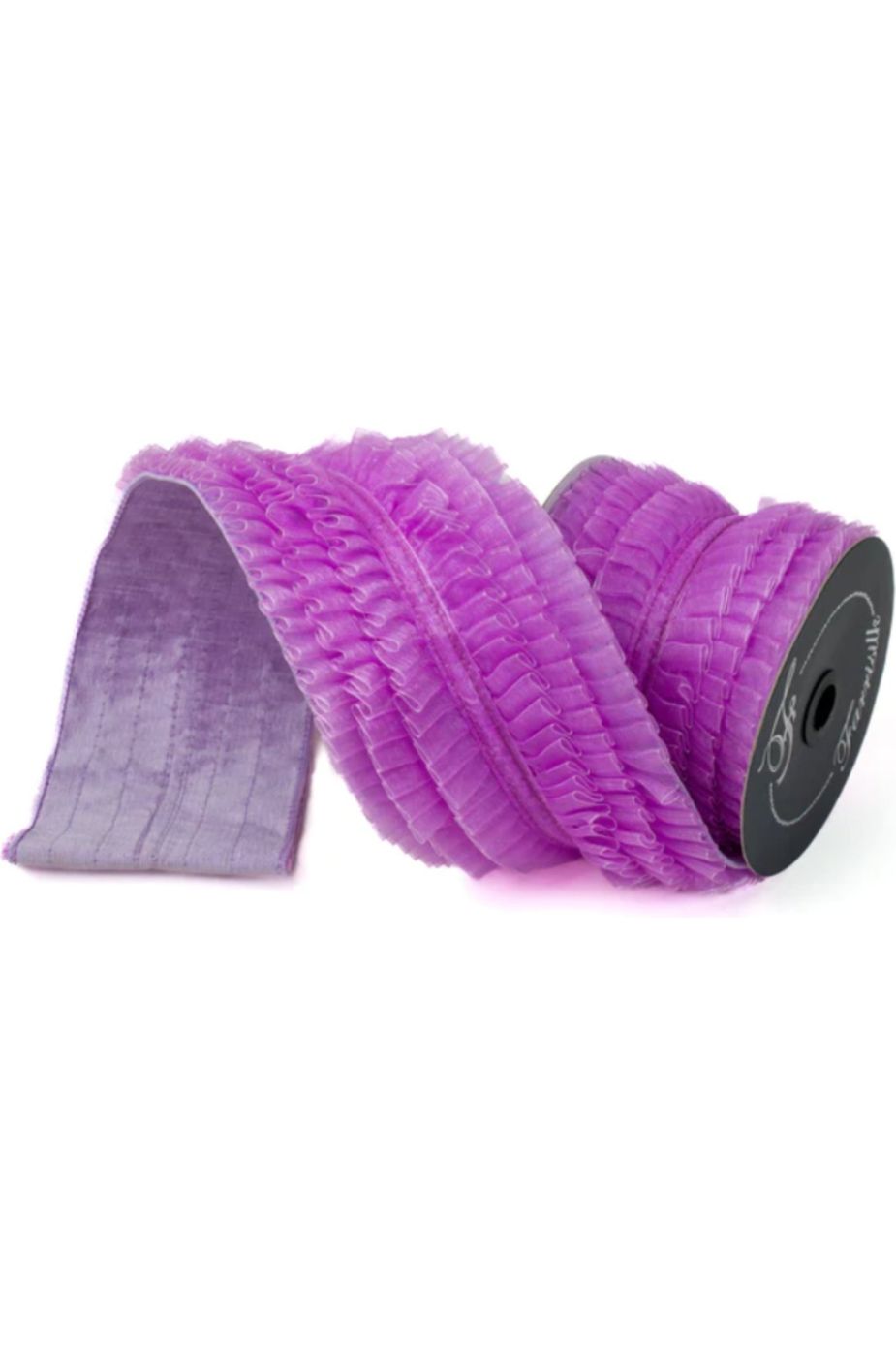4" Farrisilk Ballerina Ribbon: Lavender (5 Yards) - Michelle's aDOORable Creations - Wired Edge Ribbon