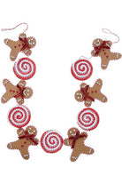Shop For 4' Gingerbread Men & Lollipop Garland G4006688