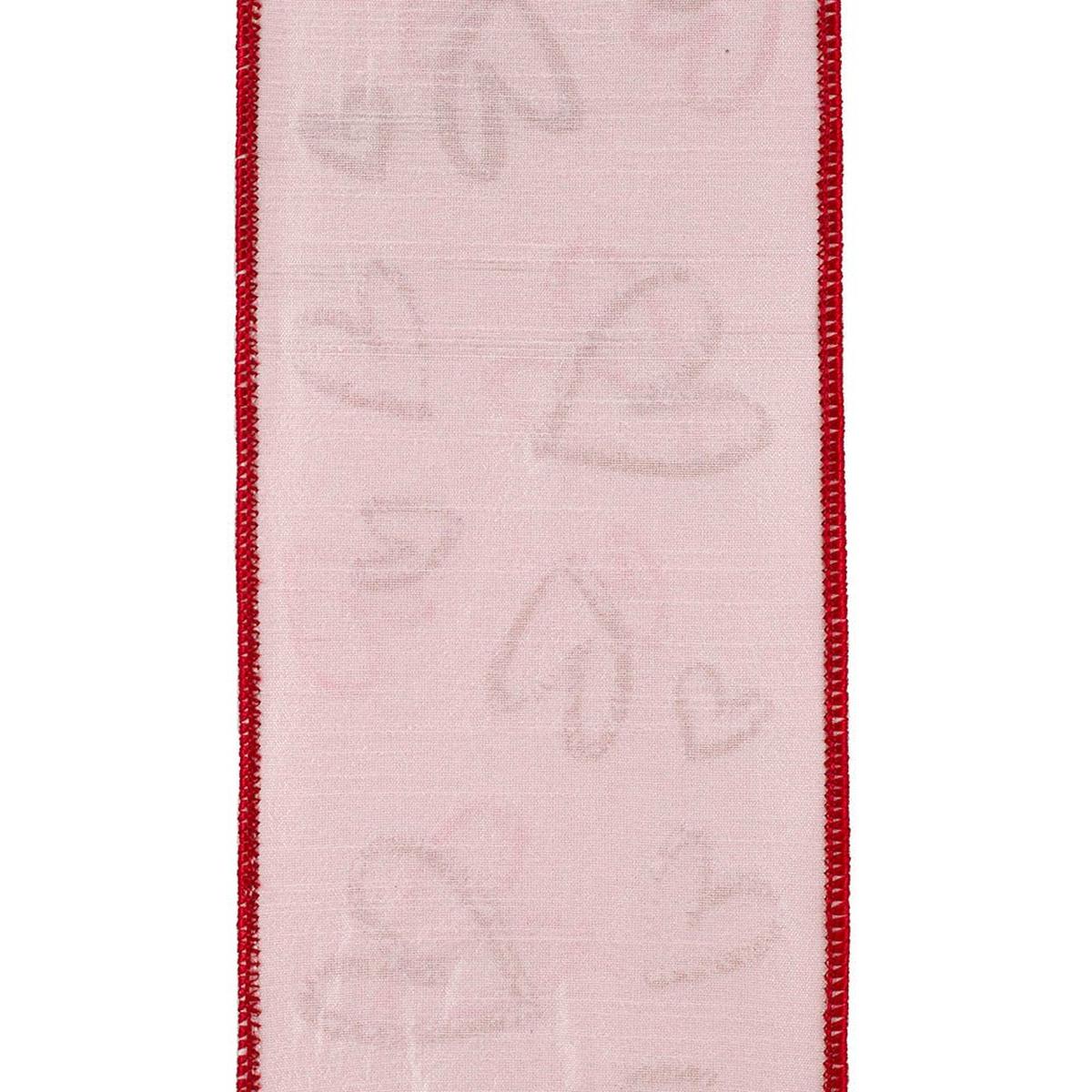 Shop For 4" Hearts Tangle Dupioni Ribbon: Pink (5 Yards) at Michelle's aDOORable Creations