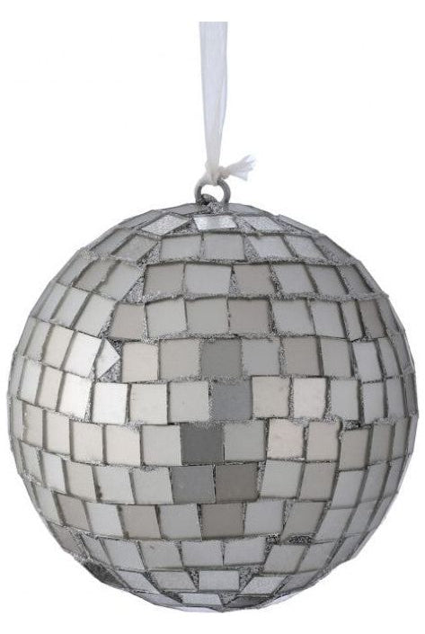 4" Mosiac Mirror Ball Ornament - Michelle's aDOORable Creations - Holiday Ornaments