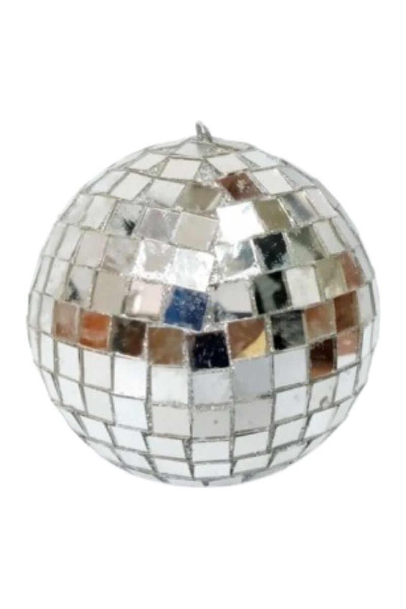 4" Mosiac Mirror Ball Ornament - Michelle's aDOORable Creations - Holiday Ornaments