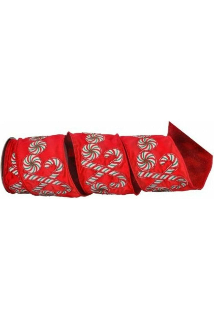 Shop For 4" Peppermint Candies Disc Ribbon (5 Yards) MTX68224