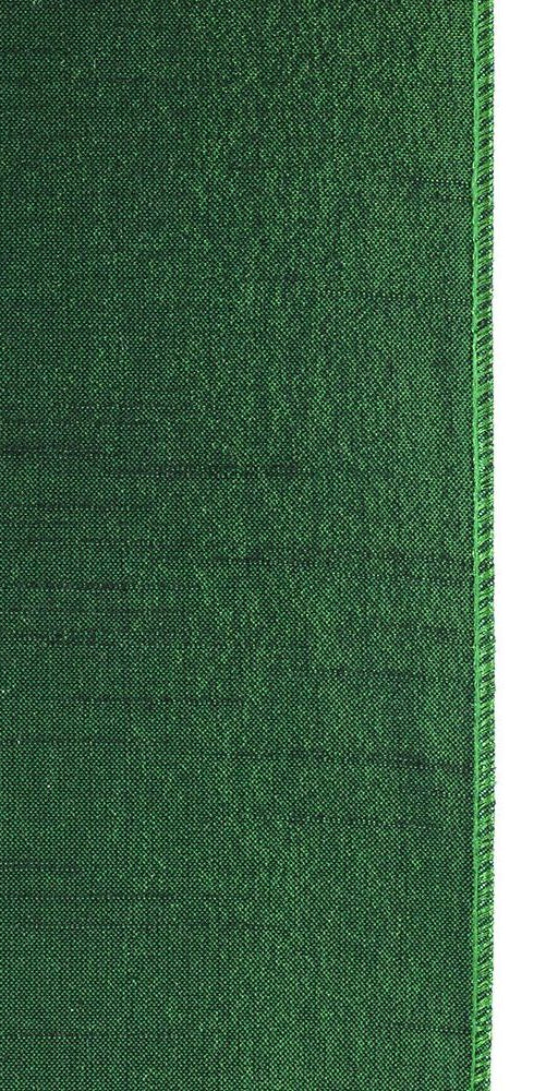 4" Pleated Metallic Lux Ribbon: Emerald Green (10 Yards) - Michelle's aDOORable Creations - Wired Edge Ribbon