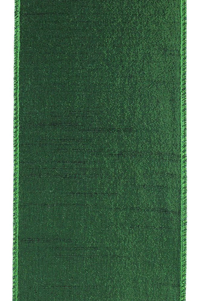 Shop For 4" Pleated Metallic Lux Ribbon: Emerald Green (10 Yards) 92896W-510-10F