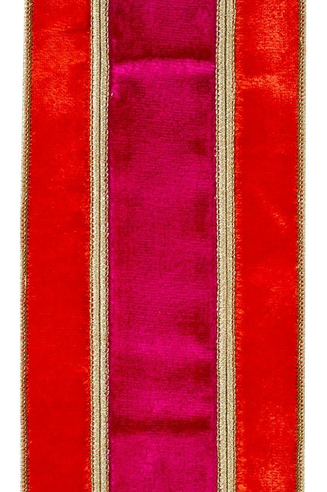 Shop For 4" Plush Berry Overlay Ribbon: Ruby/Red (5 Yards) 94458W-213-10D