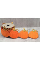 4" Pumpkin Garland Ribbon: Orange (5 Yards) - Michelle's aDOORable Creations - Garland