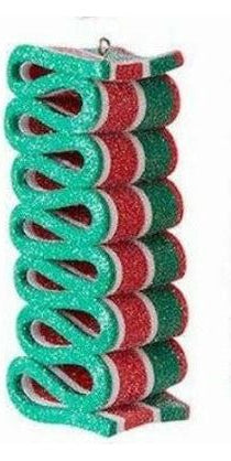 4" Ribbon Candy Ornament - Michelle's aDOORable Creations - Holiday Ornaments