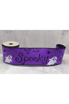 Shop For 4" Spooky Ghost Spider Felt Ribbon: Purple (5 Yards) 18-4402