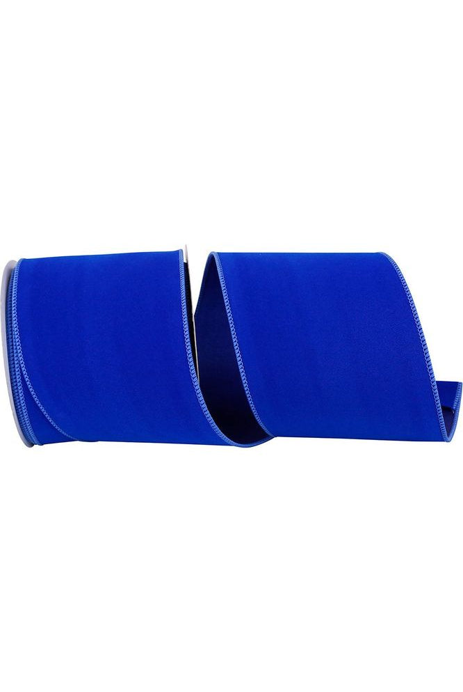 Shop For 4" Velvet Ribbon: Royal Blue (10 Yards) 92799W-502-10F