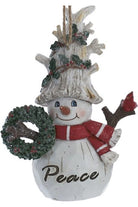 Shop For 4.75" Birch Berries Belsnickel Snowman With Cardinal Ornaments E0804