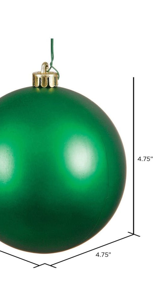 4.75" Green Ornament Ball: Matte - Michelle's aDOORable Creations - Holiday Ornaments
