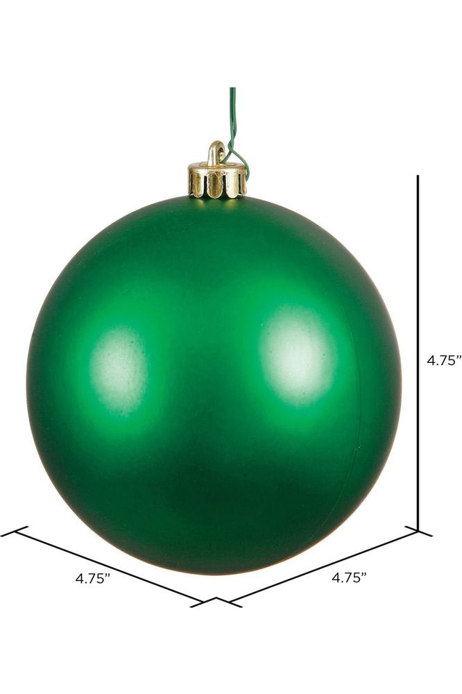 Shop For 4.75" Green Ornament Ball: Matte N591204DMV