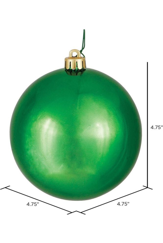 Shop For 4.75" Green Ornament Ball: Shiny N591204 DSV
